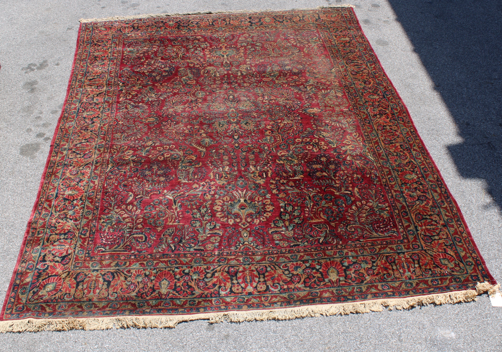 ANTIQUE FINELY HAND WOVEN SAROUK 3ba91b