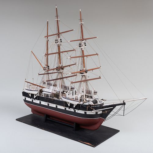 WHALING SHIP MODEL OF THE BARK