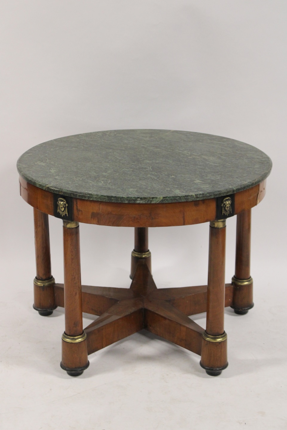 ANTIQUE EMPIRE STYLE MARBLETOP