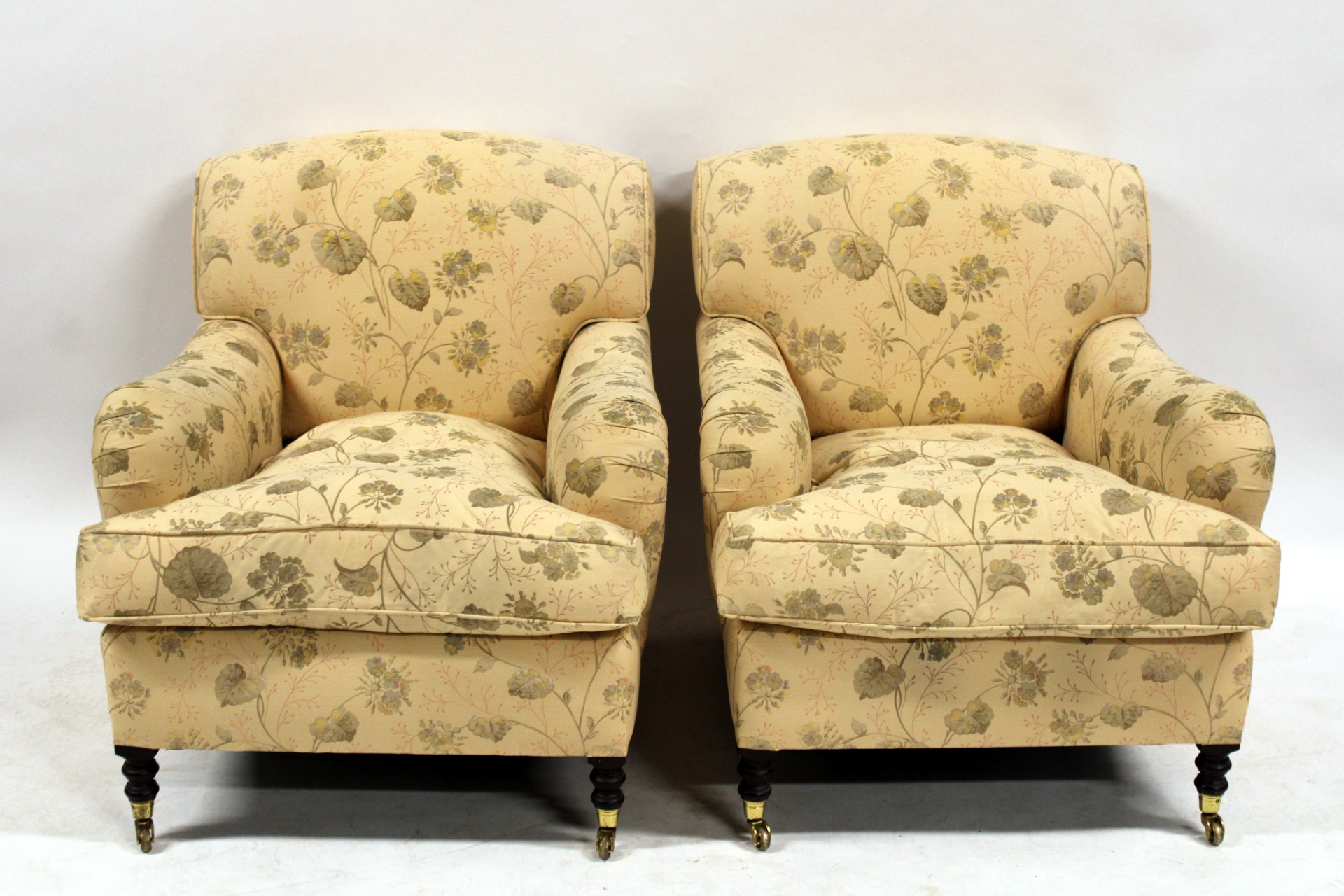GEORGE SMITH SIGNED PR OF UPHOLSTERED 3b82f0