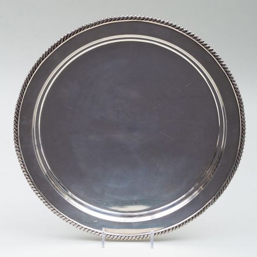 SHREVE & CO. SILVER CIRCULAR TRAYMarked