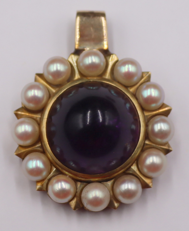 JEWELRY 14KT GOLD AMETHYST AND 3b836a