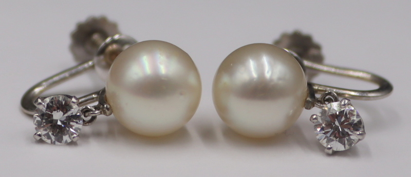 JEWELRY 14KT GOLD PEARL AND DIAMOND 3b83ad