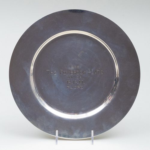 AMERICAN SILVER RACING TROPHY PLATEMarked 3b83da