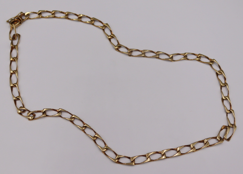 JEWELRY 14KT GOLD CHAIN LINK NECKLACE  3b83d4