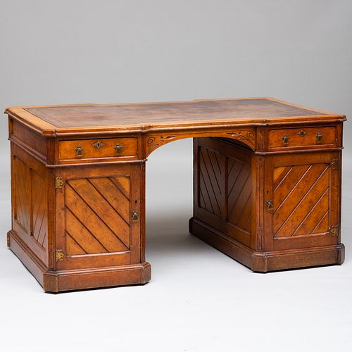 VICTORIAN NEO GOTHIC OAK AND LEATHER 3b844f