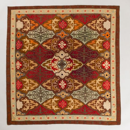 AUBUSSON NEO GOTHIC DESIGNED RUGLined  3b846a