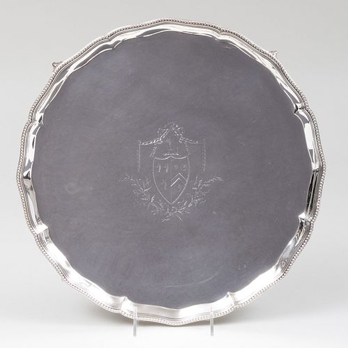 LARGE GEORGE III SILVER SALVERMark