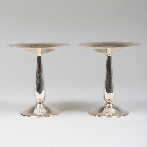 PAIR OF ALLAN ADLER SILVER COMPOTESMarked 3b84c7