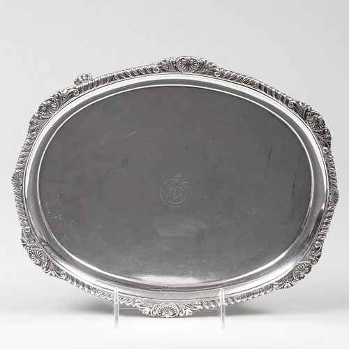 GEORGE IV SILVER SALVERMarked London,