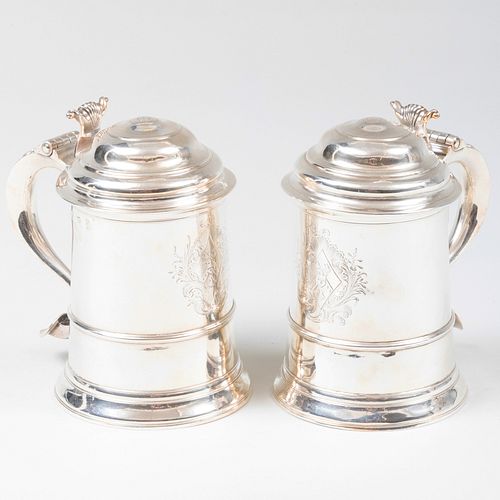 PAIR OF SMALL GEORGE III SILVER