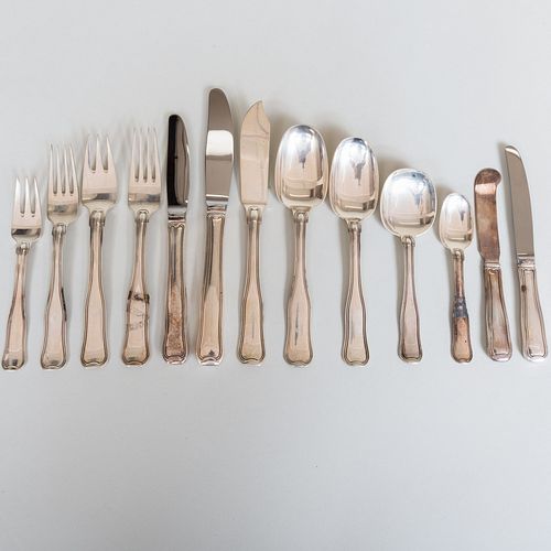 GEORG JENSEN SILVER FLATWARE SERVICE