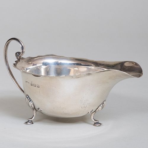 ASPREY & CO. SILVER SAUCE BOATMaker's