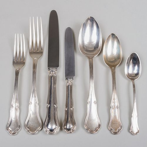 ITALIAN SILVER FLATWARE PART SERVICE 3b84fd