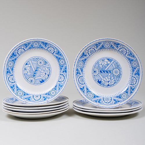 SET OF TEN WEDGWOOD TRANSFER PRINTED 3b8529