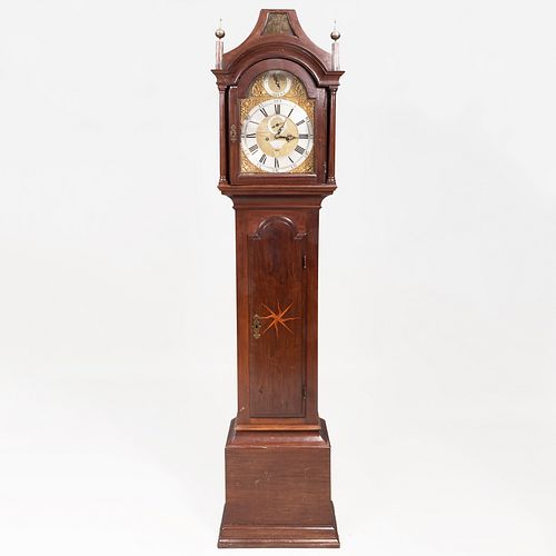 FEDERAL INLAID MAHOGANY TALL CASE 3b8577