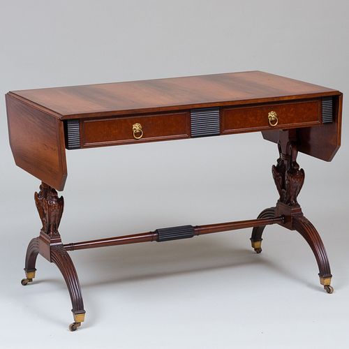 REGENCY STYLE INLAID ROSEWOOD AND 3b8580
