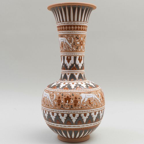 GIANNIS RHODES EARTHENWARE VASEIncised 3b85bb