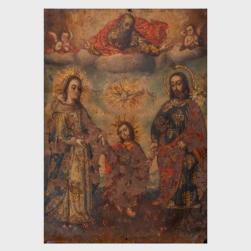 ICON OF THE VIRGIN WITH SAINTS,