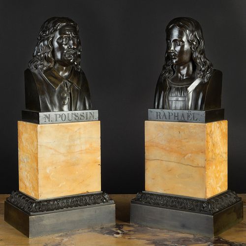 PAIR OF LOUIS PHILIPPE BRONZE BUSTS