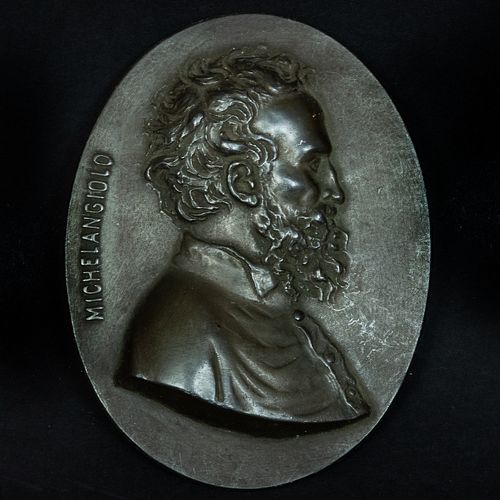 BRONZE PROFILE PORTRAIT PLAQUE 3b86da