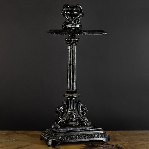 VICTORIAN BLACK PAINTED CAST IRON 3b872c