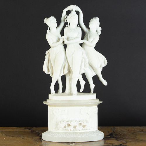 ALABASTER MODEL OF THE THREE GRACES