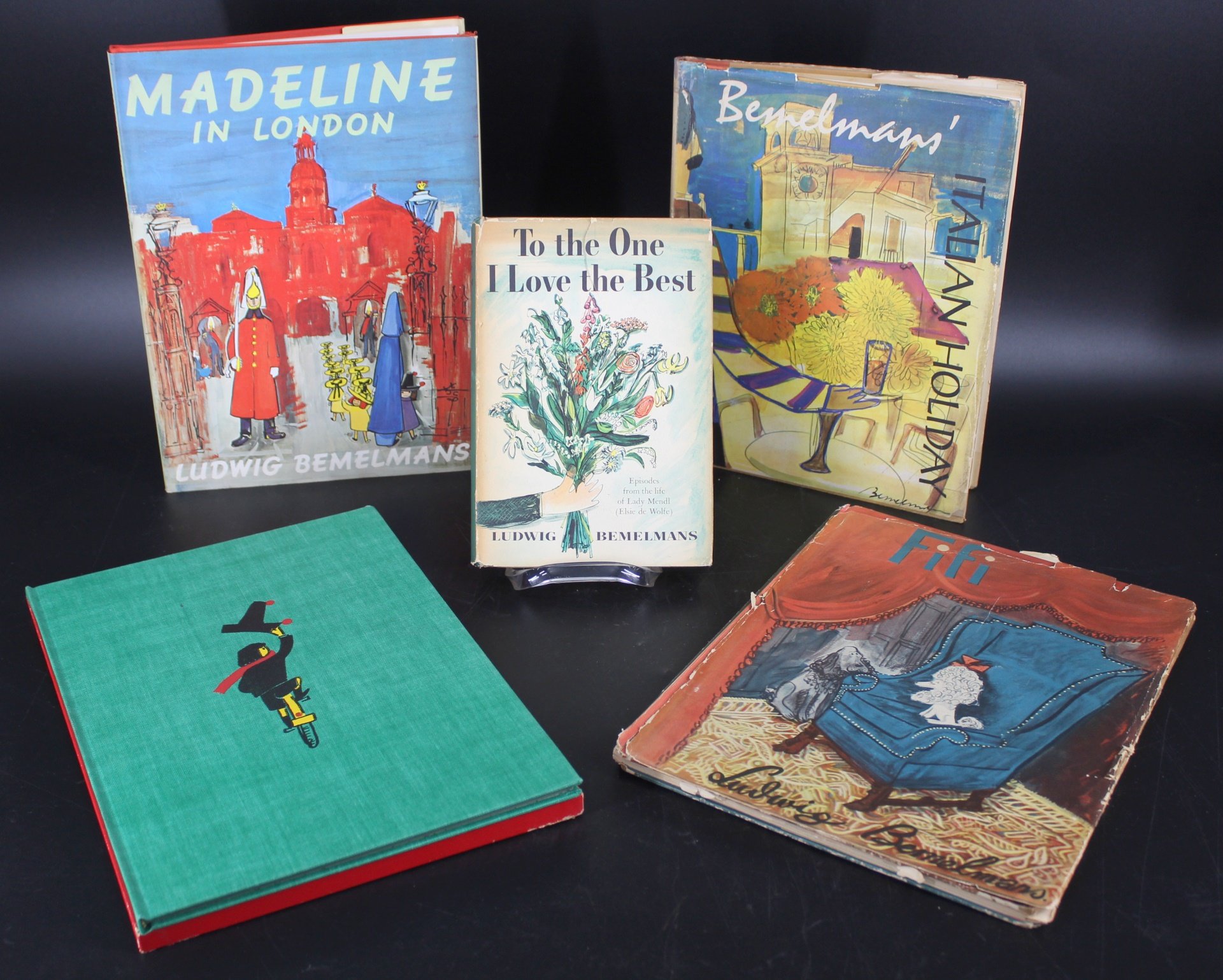  5 LUDWIG BEMELMANS SIGNED BOOKS  3b883a