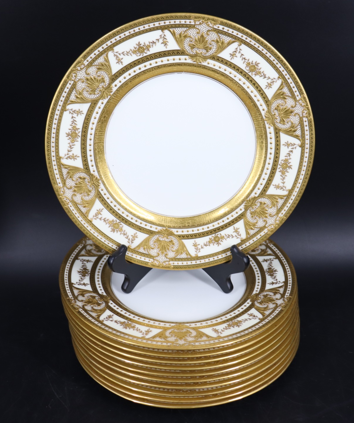SET OF 11 MINTON GILT DECORATED 3b885a