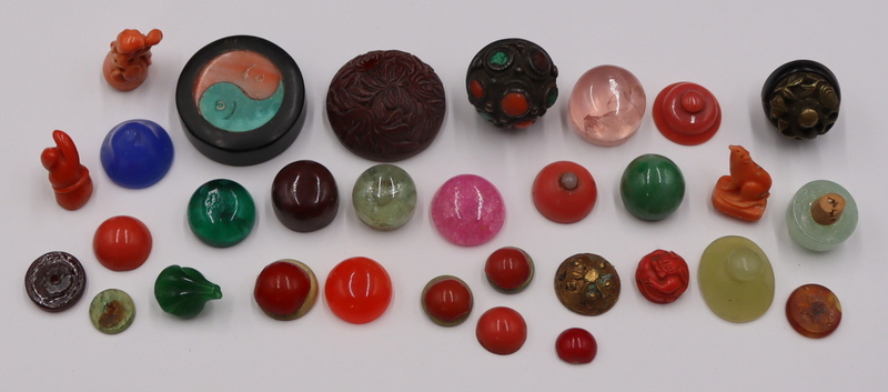 COLLECTION OF (29) STOPPER CAPS
