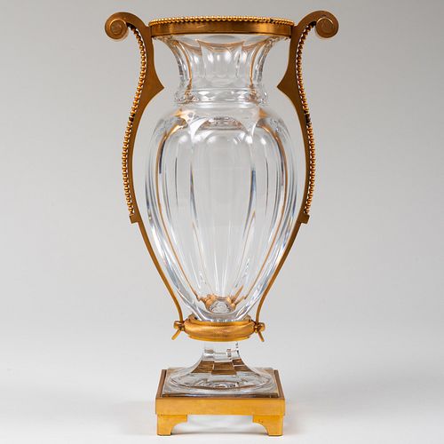 BACCARAT GILT-METAL-MOUNTED GLASS