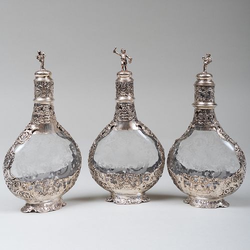 SET OF THREE CONTINENTAL SILVER