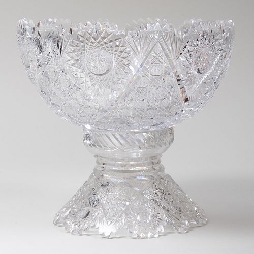 AMERICAN CUT GLASS BOWL ON STAND13 3b88f6