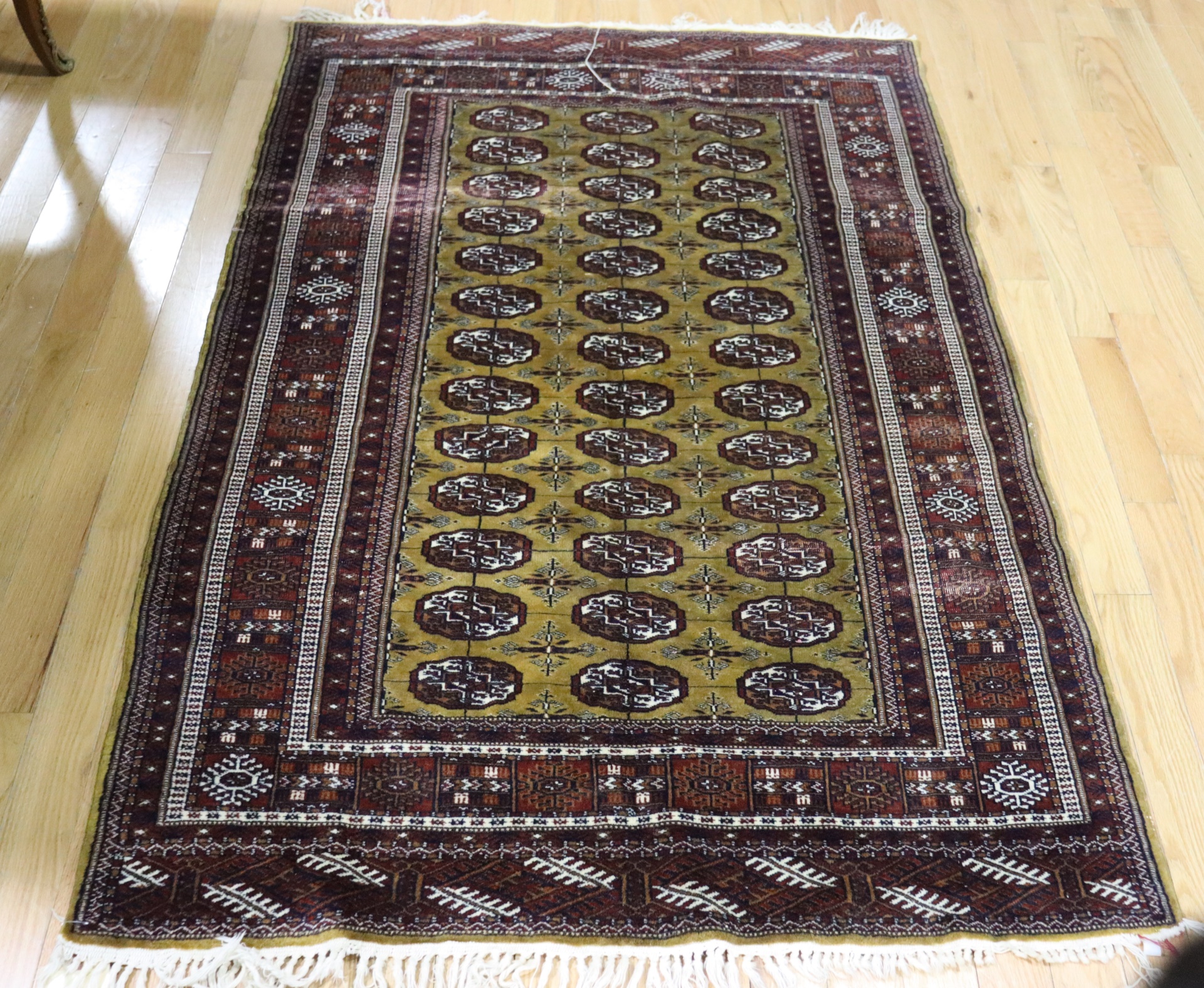 VINTAGE FINELY HAND WOVEN BOKHARA 3b897f