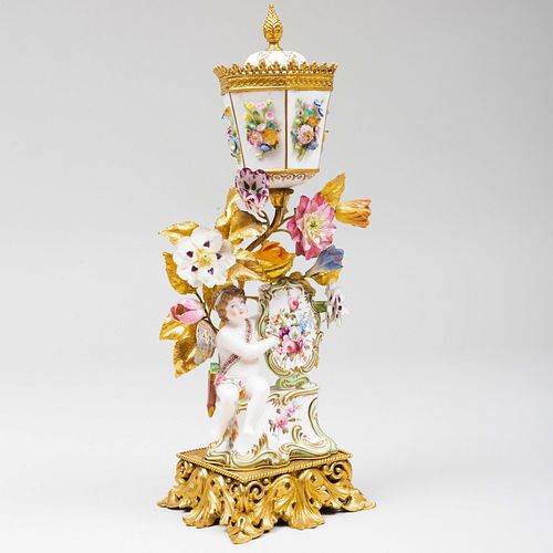 ENGLISH GILT-METAL-MOUNTED PORCELAIN