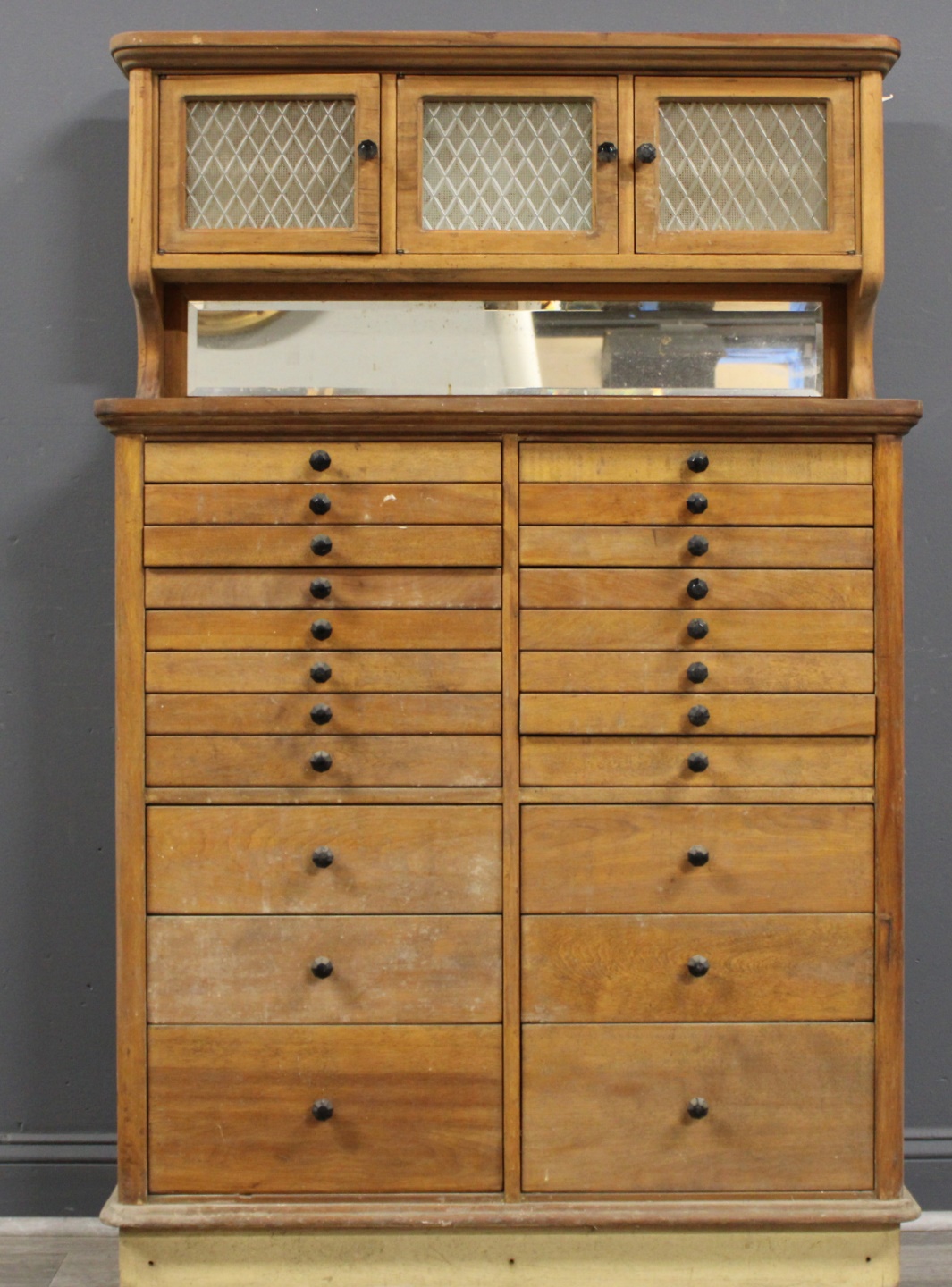 ANTIQUE DENTAL CABINET WITH MULTI