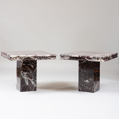 PAIR OF VINTAGE ITALIAN MARBLE