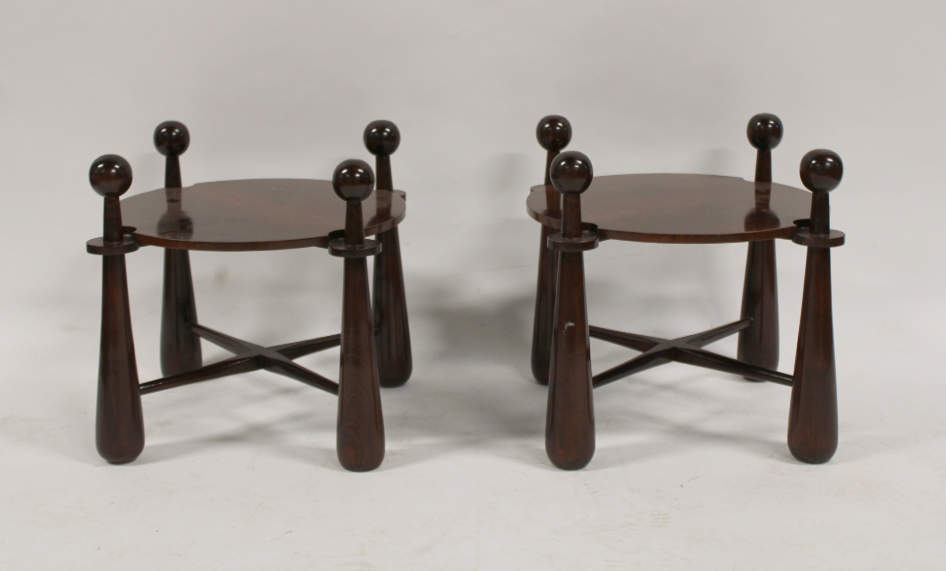 A PAIR OF ROYERE STYLE MAHOGANY 3b8a77