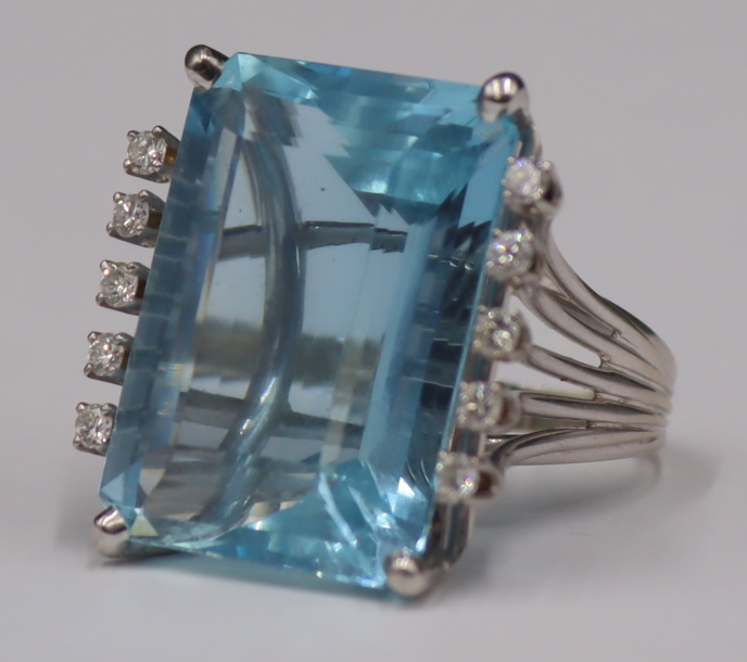 JEWELRY GIA 40 CT AQUAMARINE AND 3b8ad6