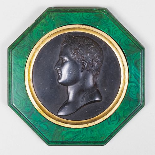 BRONZE PORTRAIT MEDALLION OF NAPOLEON 3b8b7a