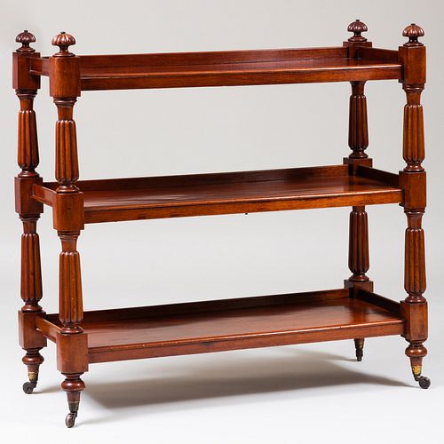 WILLIAM IV MAHOGANY THREE-TIER