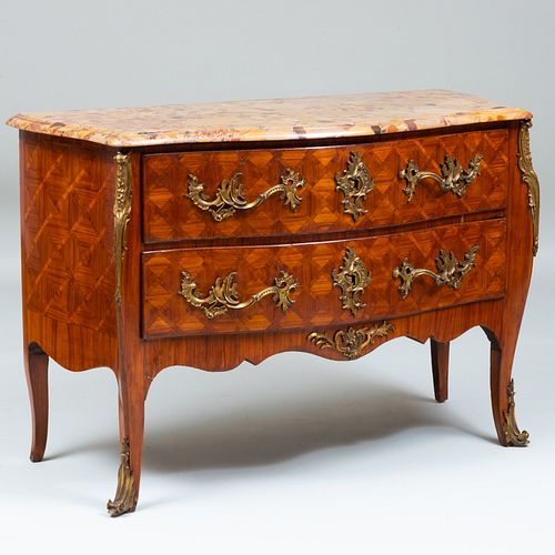 LOUIS XV STYLE ORMOLU-MOUNTED KINGWOOD