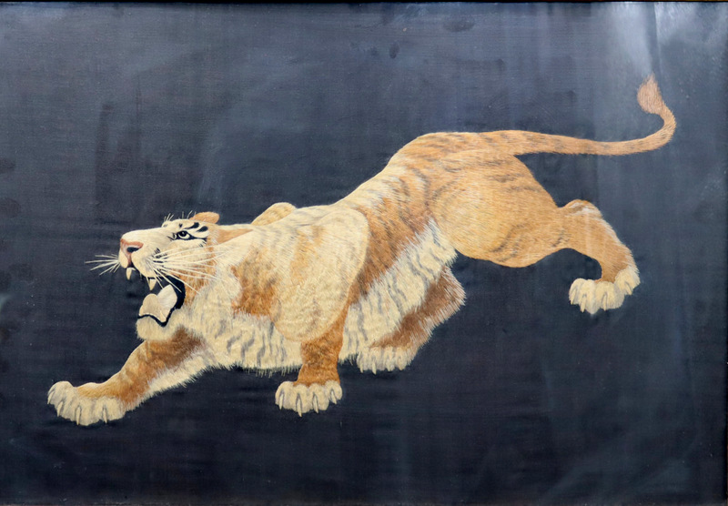 JAPANESE MEIJI EMBROIDERY OF A 3b8d1f