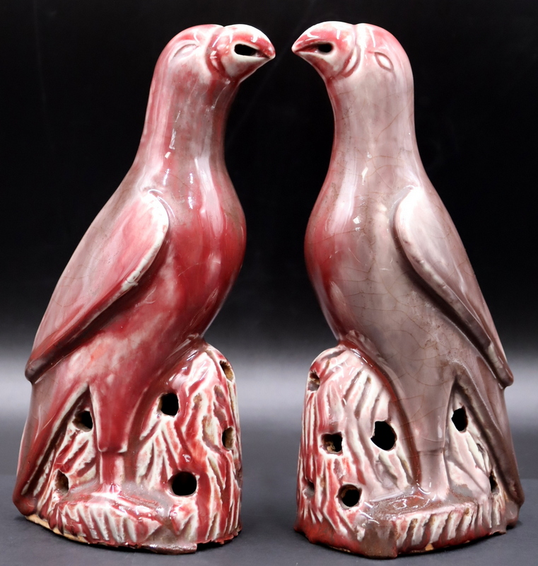 PAIR OF CHINESE LANG YAO GLAZED 3b8d43