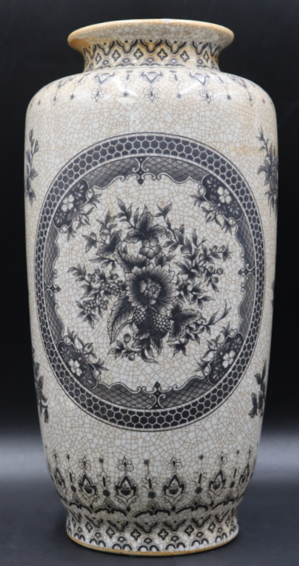 CHINESE CRACKLE GLAZE GRISAILLE 3b8d45