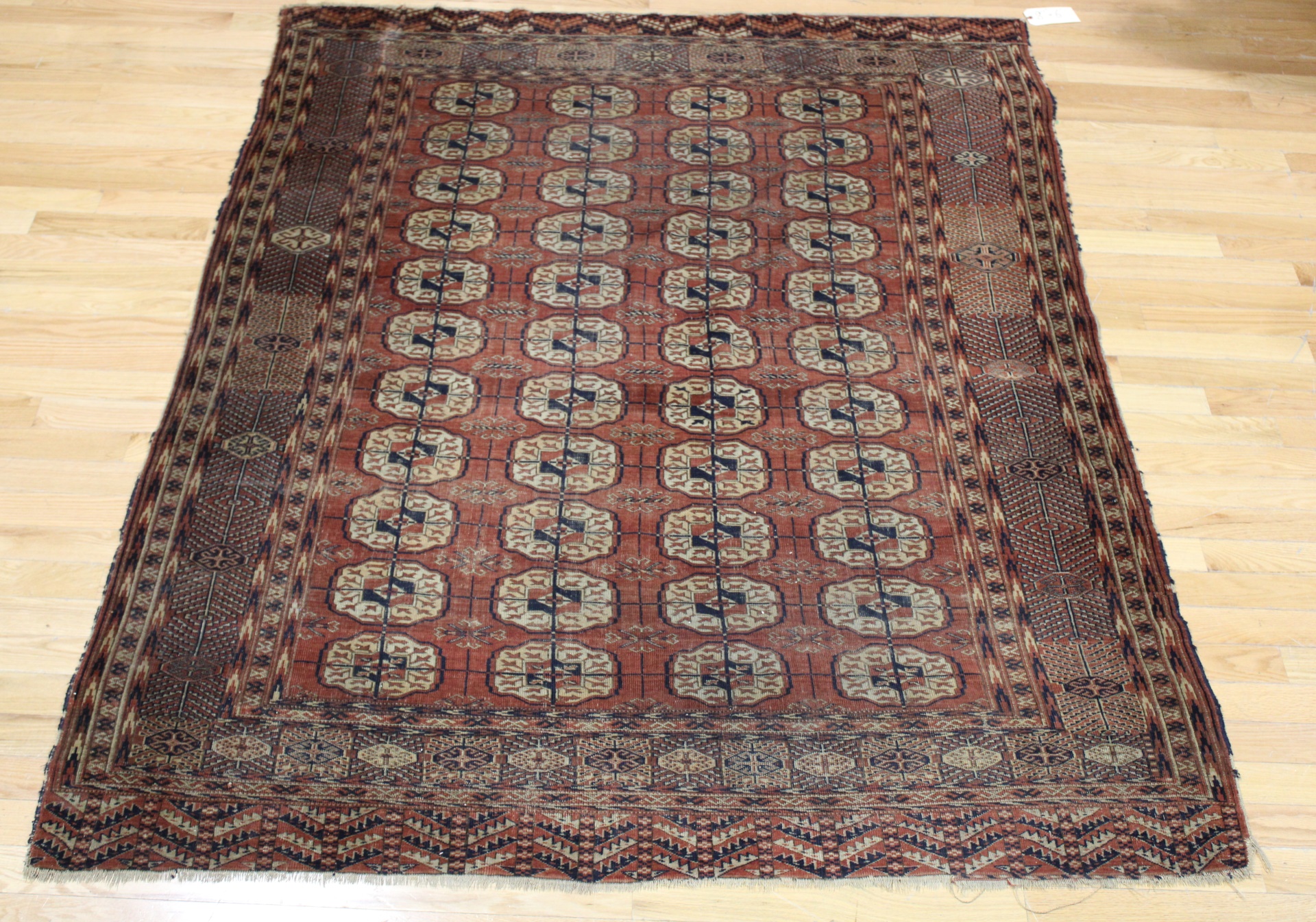 ANTIQUE FINELY HAND WOVEN BOKHARA 3b8d5c