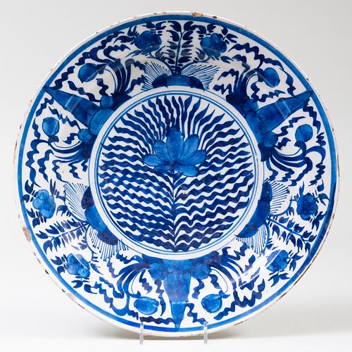 DUTCH BLUE AND WHITE DELFT CHARGER13