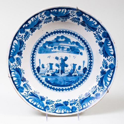 DUTCH BLUE AND WHITE DELFT CHARGER 3b8e04