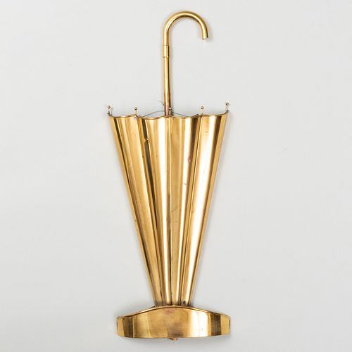 ENGLISH BRASS UMBRELLA AND STICK STANDDrainage