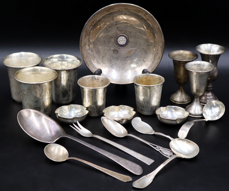 SILVER. ASSORTED GROUPING OF STERLING